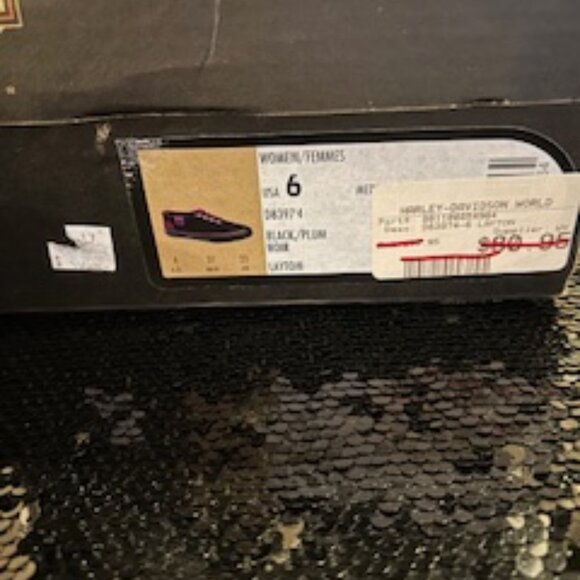 Harley Davidson Vans-Style Women's  Canvas Shoe Size 6 - Picture 3 of 11